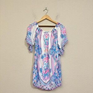 LILLY PULITZER Fawna Off-The-Shoulder Dress in Seaside Shindig Multi